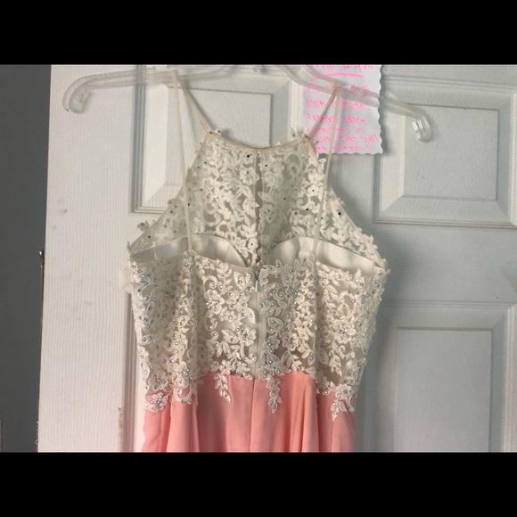 Pink lace prom dress - Picture 3 of 5